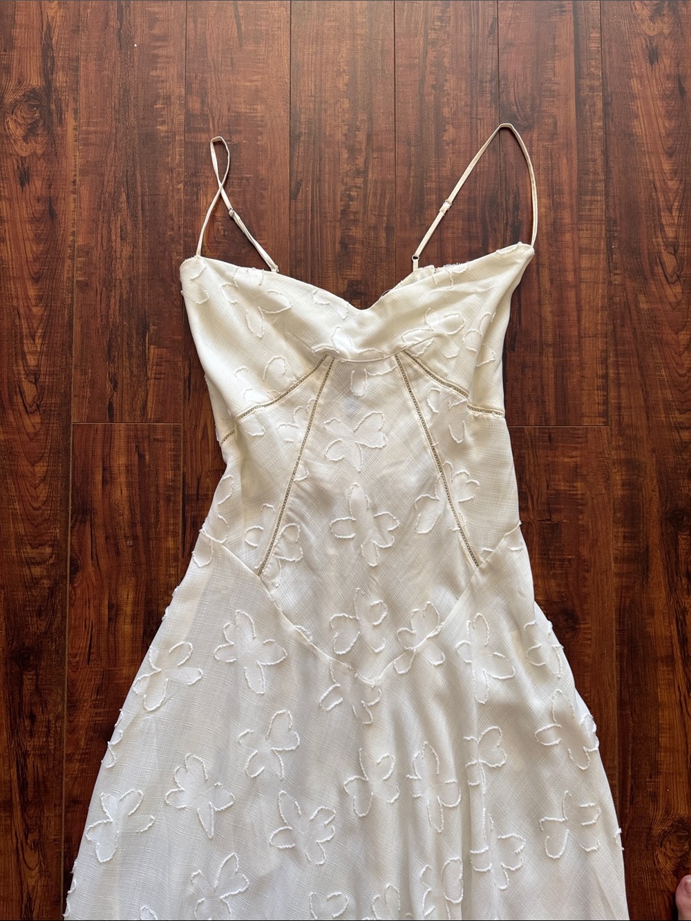 Seren Blush Sheer Lace-Up Back Gown House of CB - Picture 7 of 15